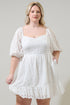 Sophy Eyelet Evy Sweetheart Mini Dress Curve
